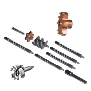 Heller Ratio urbis (saskrūvējams urbis, kas sastāv no vairākiem posmiem)